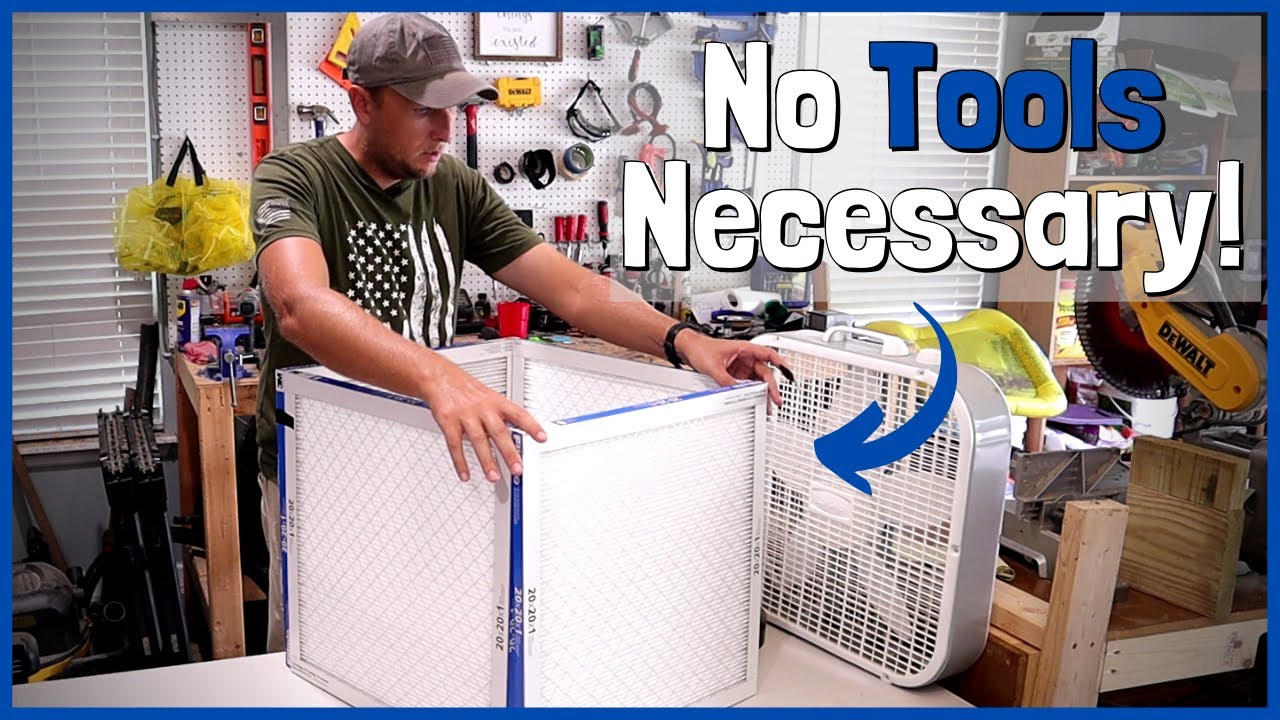 How to make a DIY air filter that actually works! Purify the air in ...
