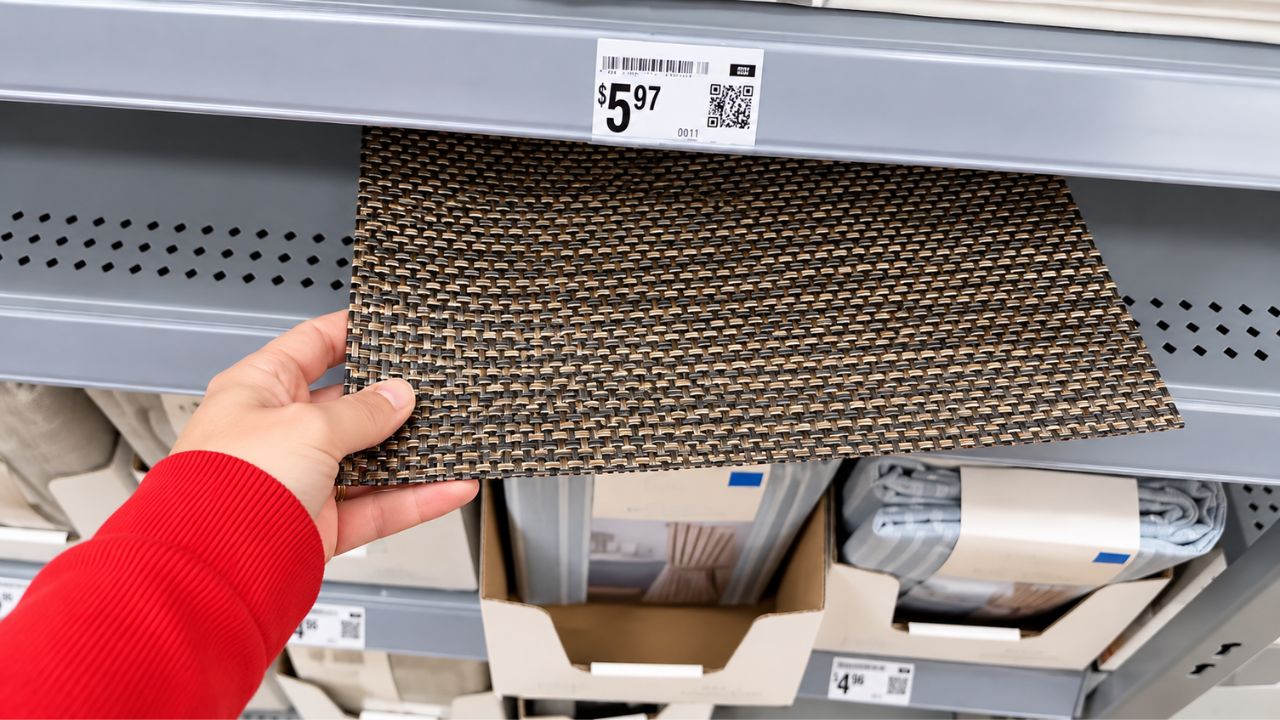 She turns cheap Walmart placemats into a dining room statement piece!