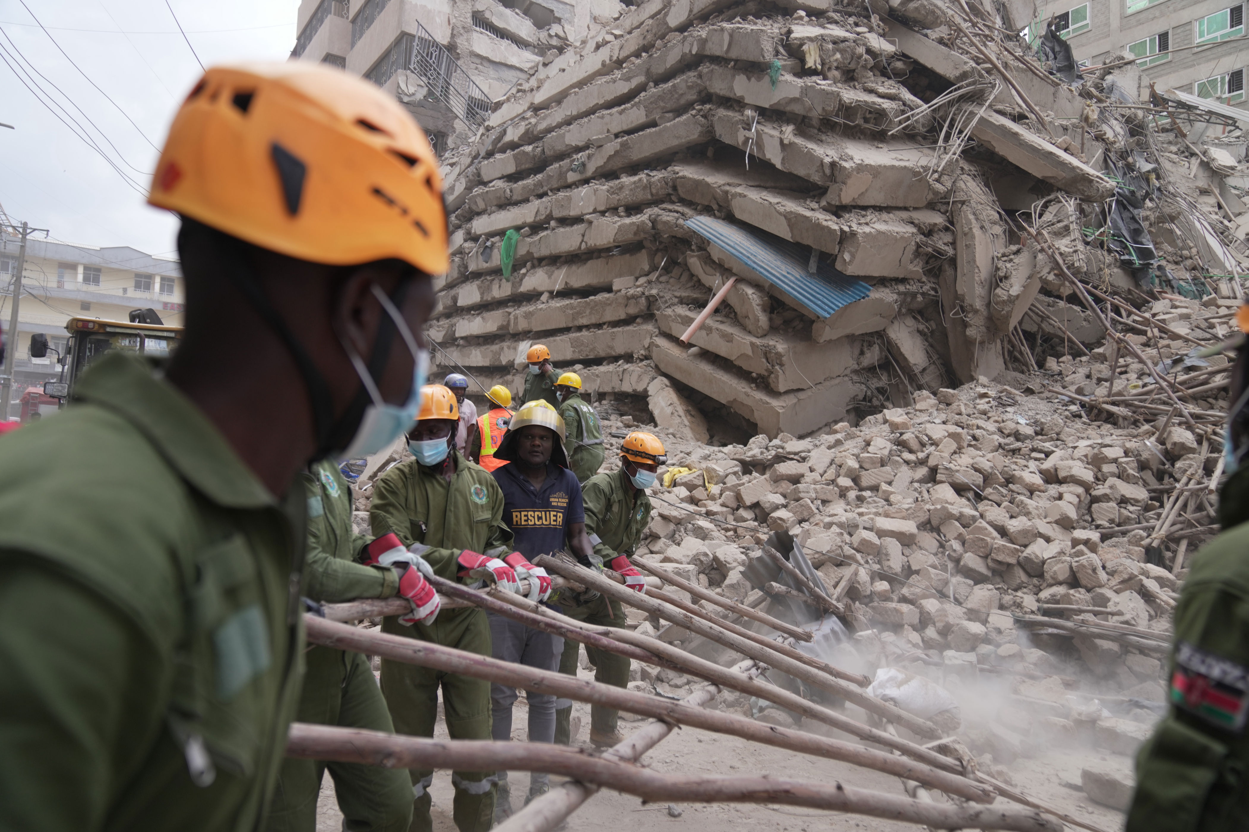 Many feared trapped after multistorey building collapses in Kenya