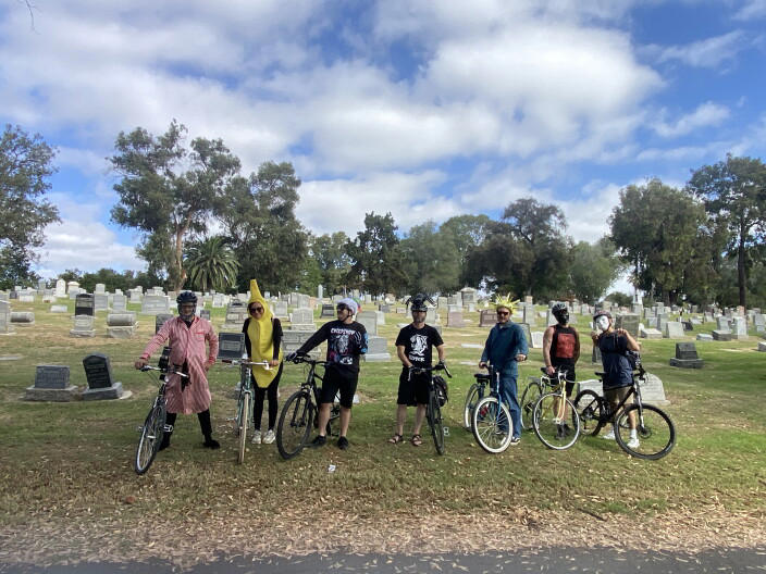 Stay Strange San Diego hosts annual cemetery creep bike ride