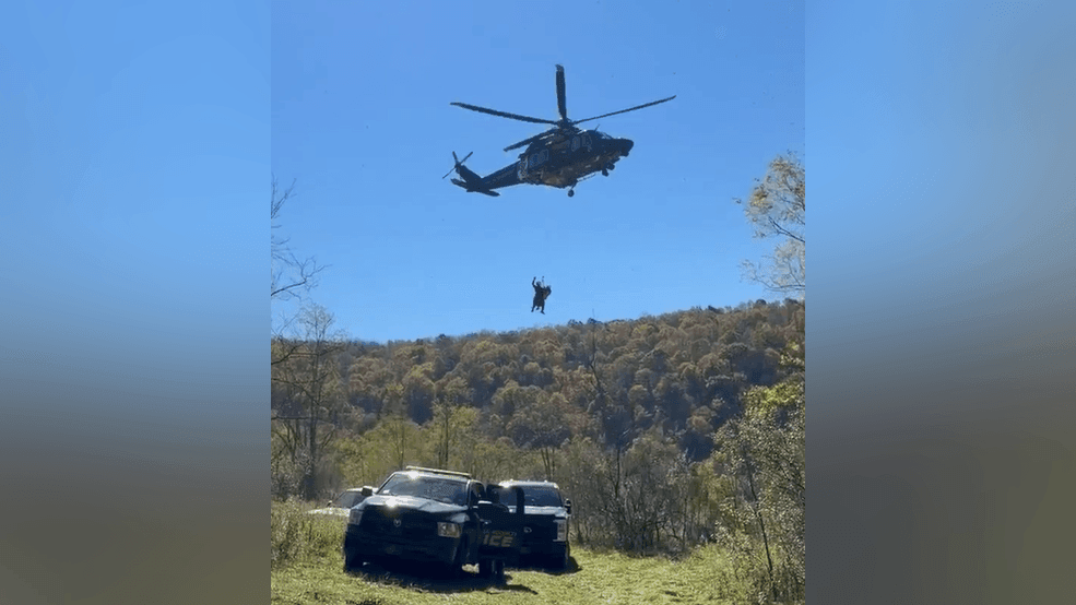 Hunter rescued by Maryland State Police helicopter after falling from ...