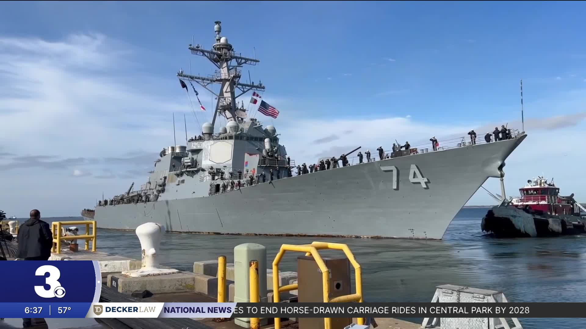 Norfolk-based USS McFaul returns home Friday after Middle East operations