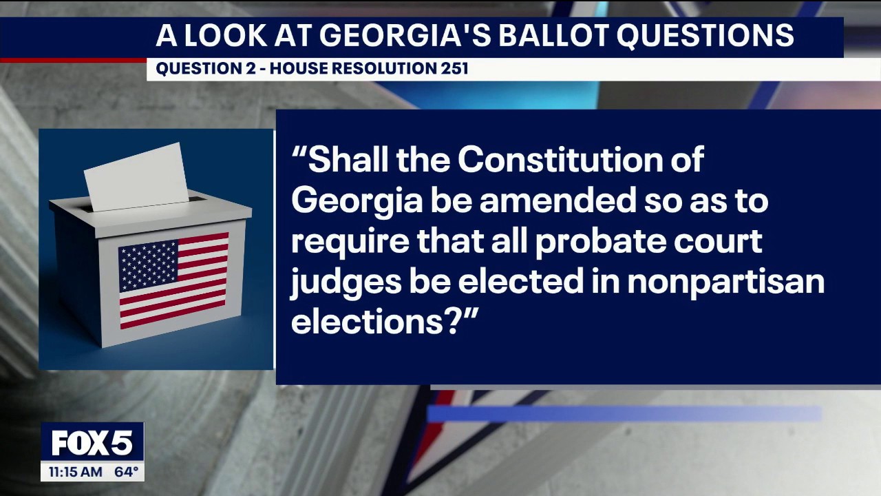 Georgia ballot features three amendment proposals