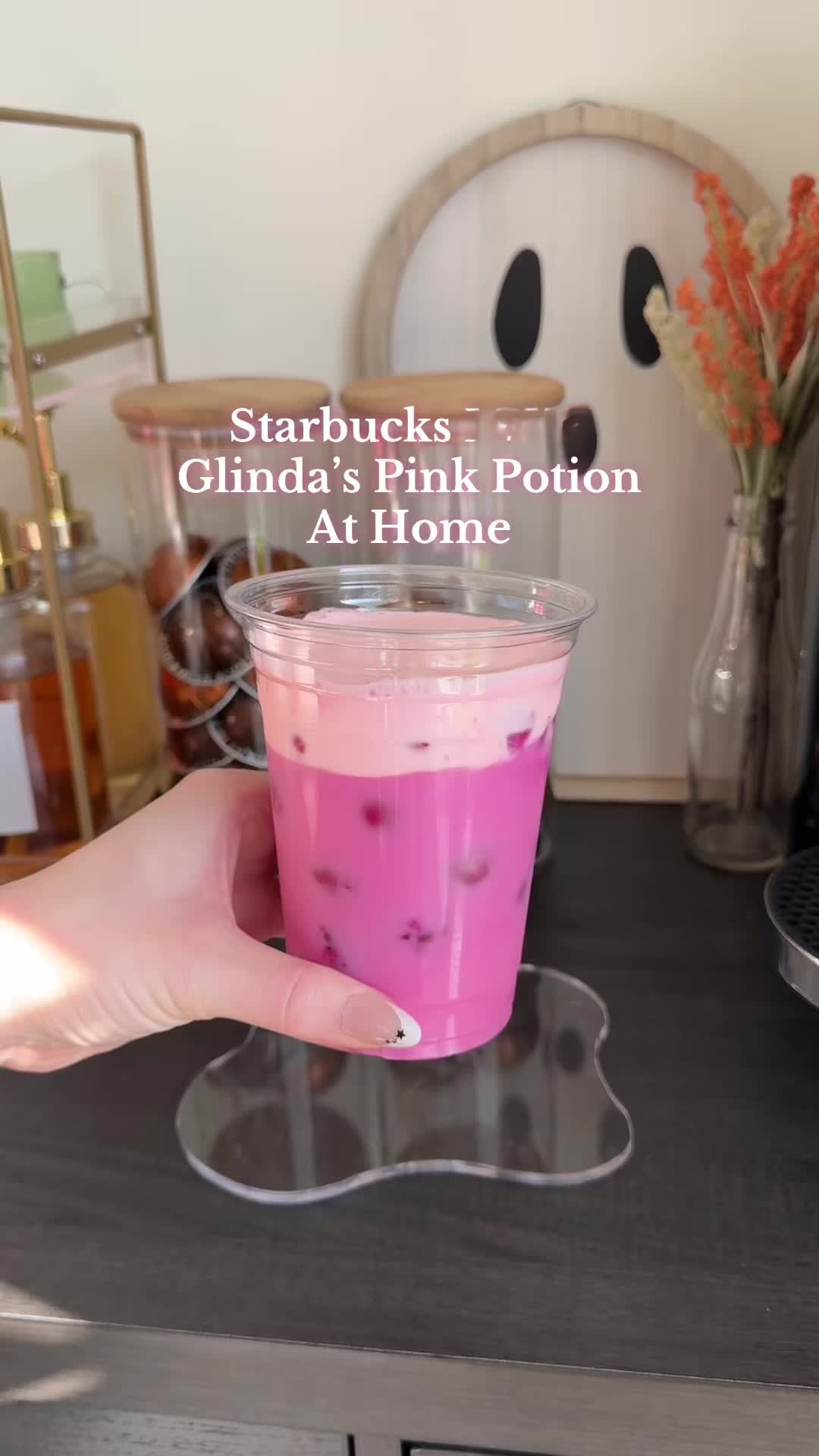 How to make a pink mango dragonfruit refresher at home