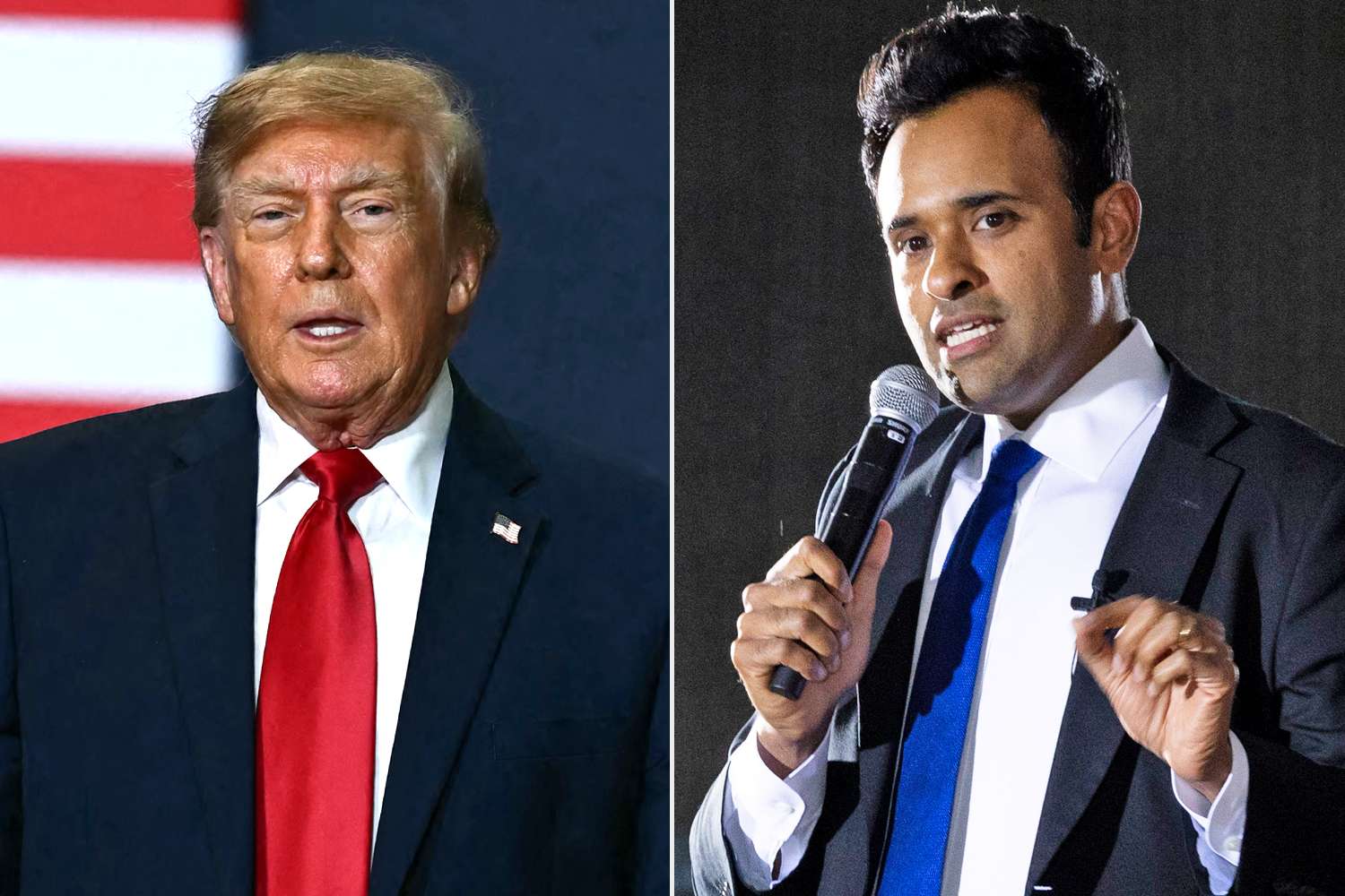 Trump defends Vivek Ramaswamy’s controversial attack ad against Amy ...