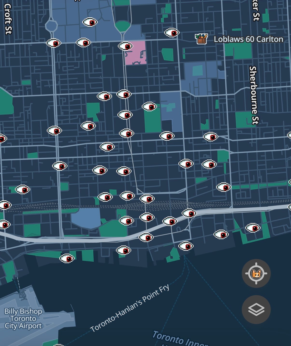 MapQuest now showing surveillance camera locations across Canada, US