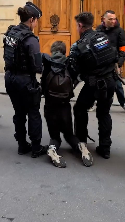 French police remove student protesters from Sciences Po in Paris