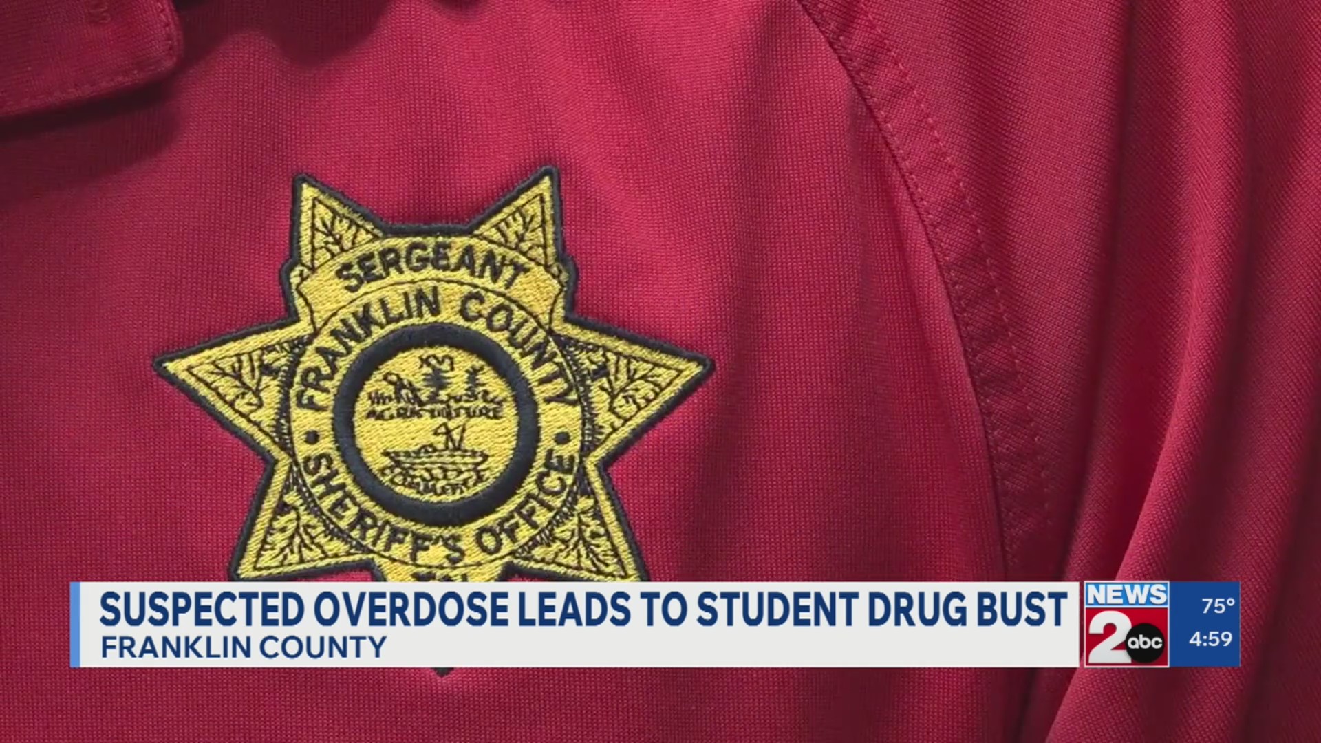Suspect overdose leads to student drug bust in Franklin County