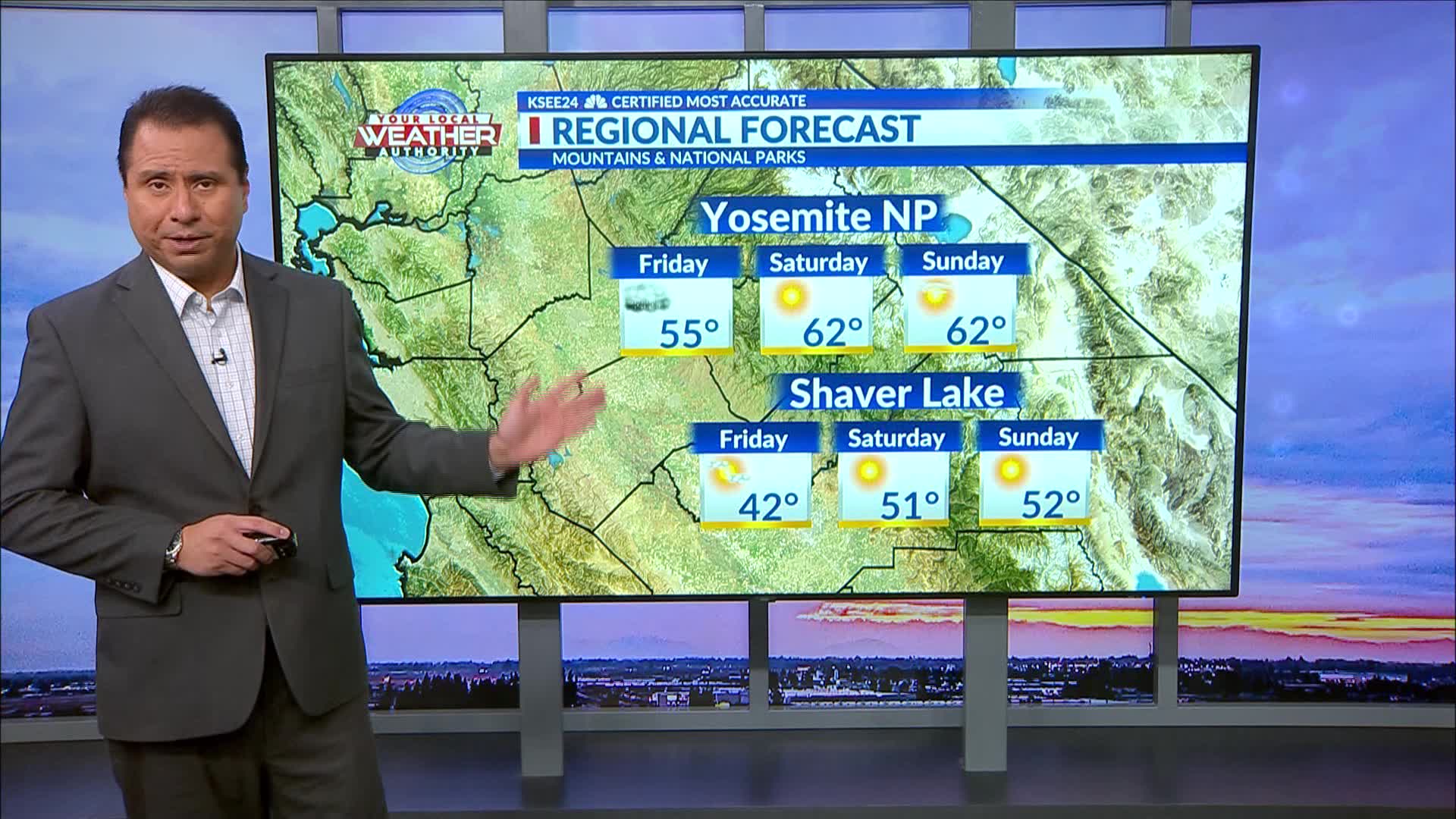 Friday Sierra forecast