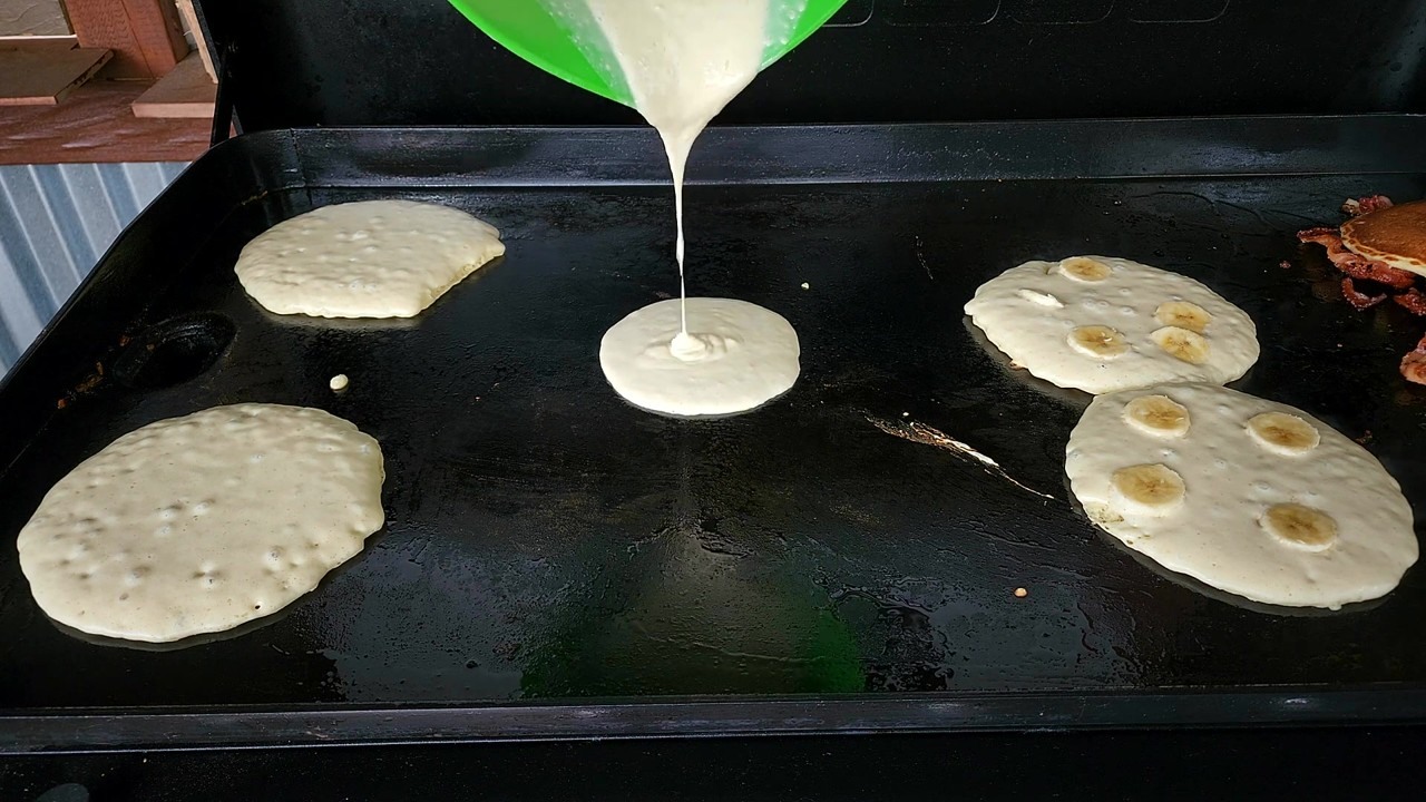 Tommy cooks breakfast on a Pit Boss Ultimate griddle