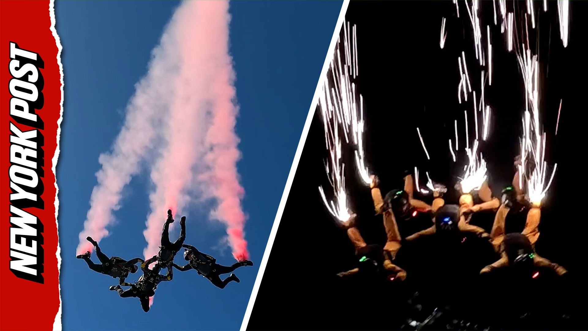 Watch the US Army Golden Knights parachutists soar over North Carolina ...