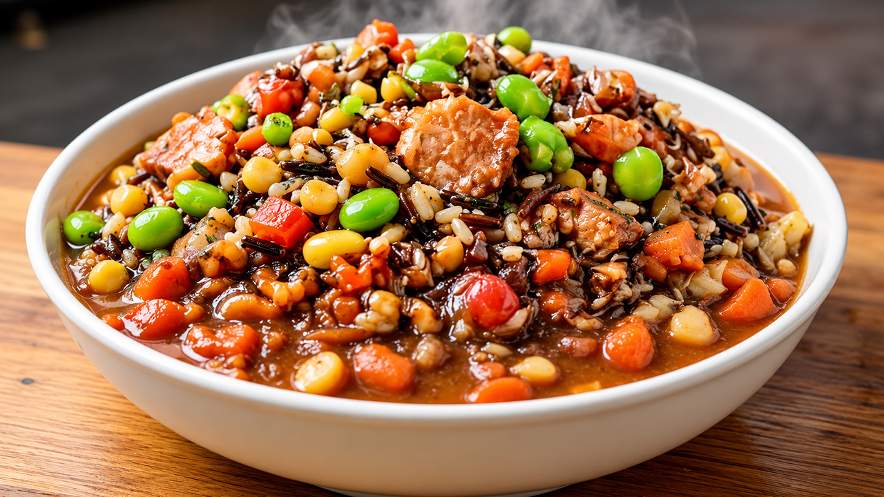 Simple skillet methods create Cajun dirty rice