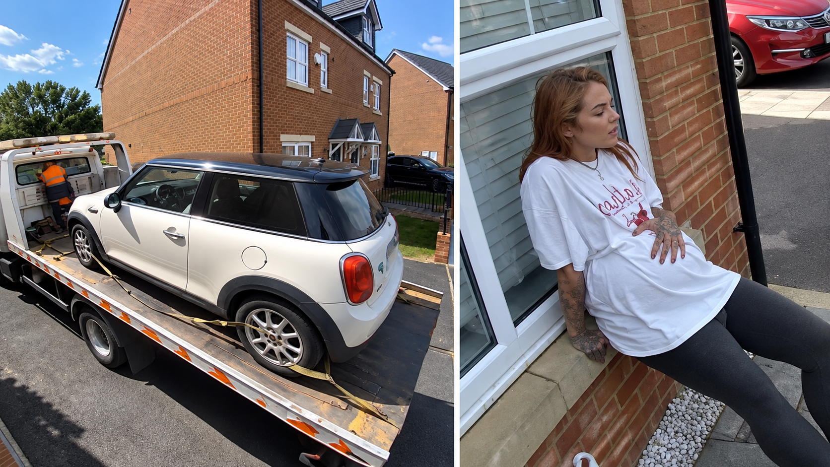 Neighbor has pregnant woman's car towed over a parking dispute
