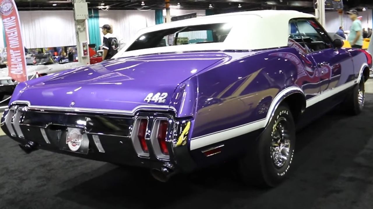 This rare factory painted Oldsmobile 442 W30 wears rival Mopar paint