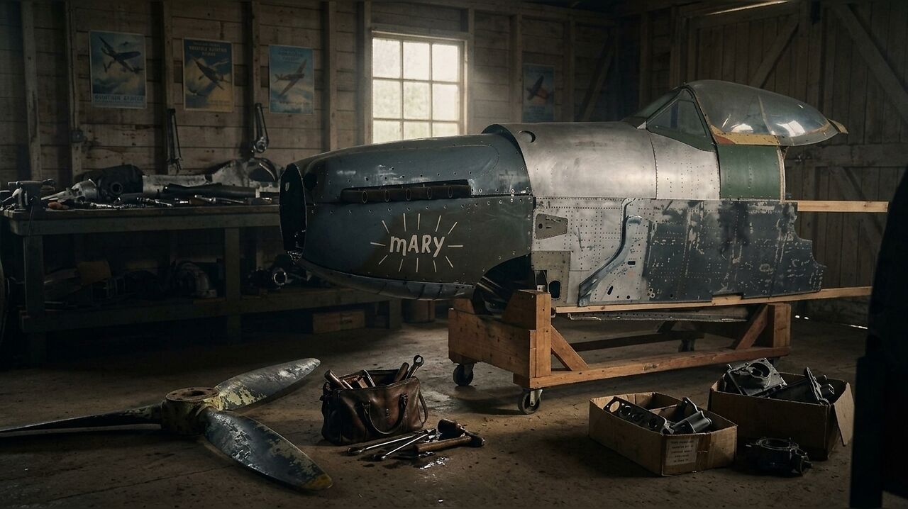 Historic Spitfire fuselage restored by British enthusiast sells at auction