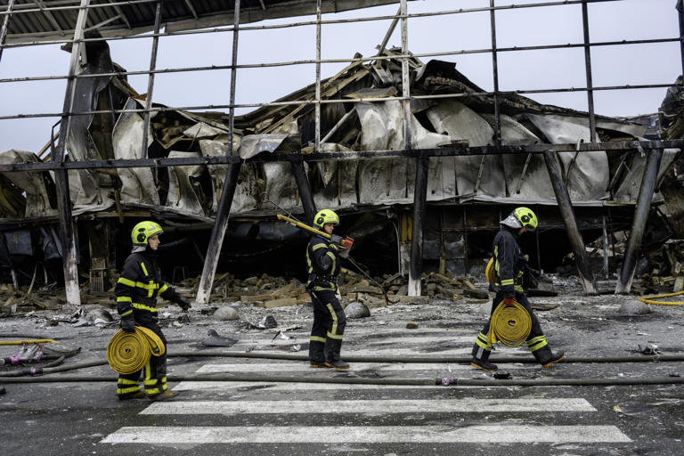 Russia bombs Kyiv with cluster missiles hours after agreeing to peace talks