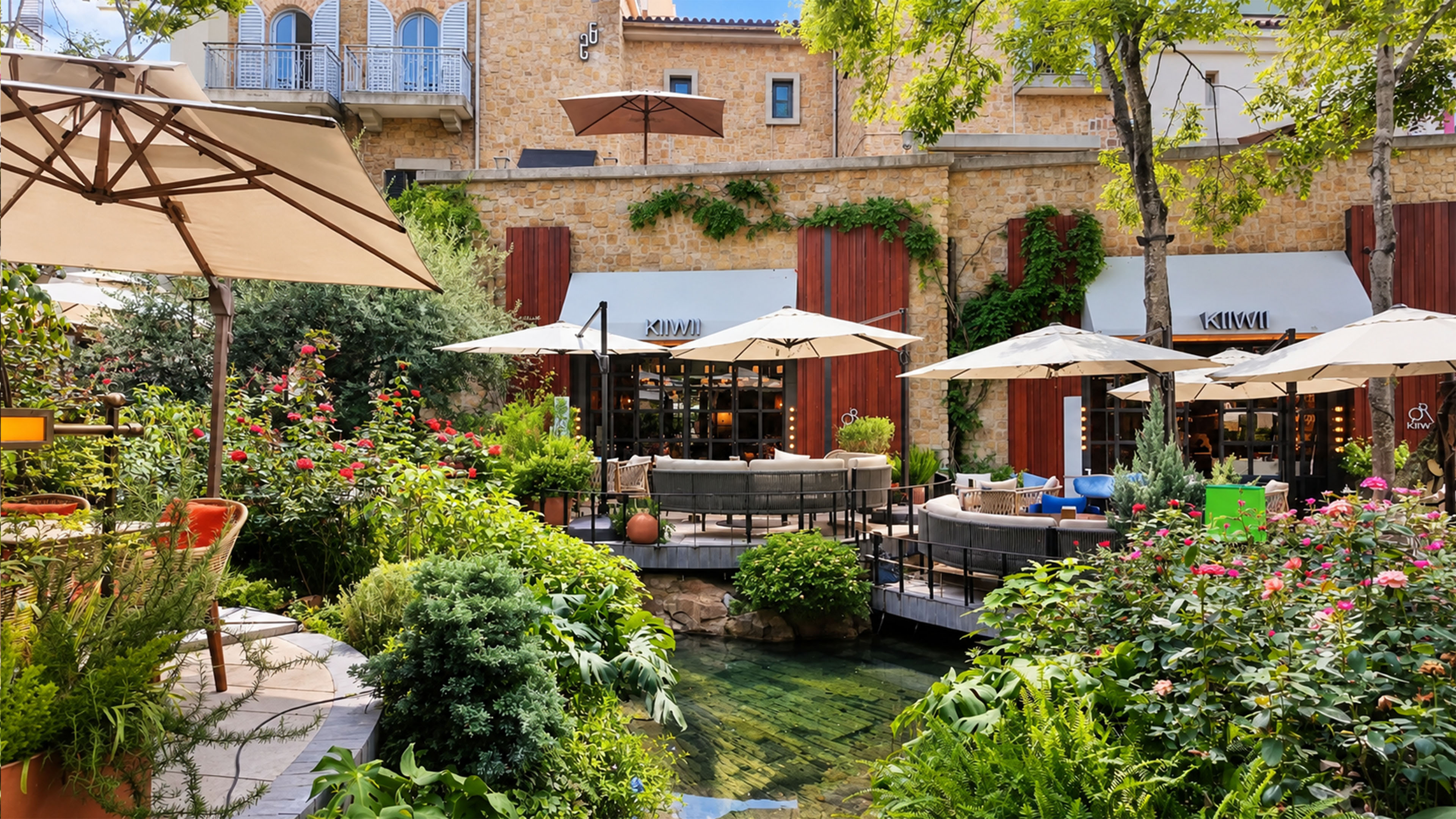 This European style garden cafe is actually in China