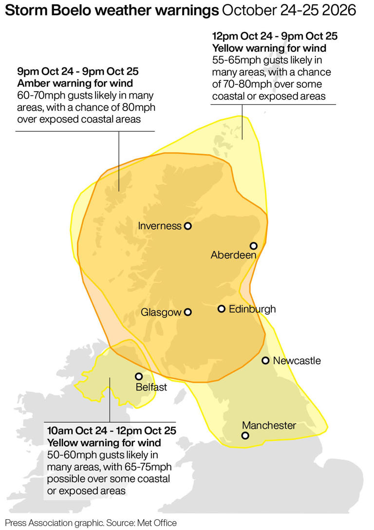 Storm Austen live: Iconic UK pier partially collapses in 110mph winds