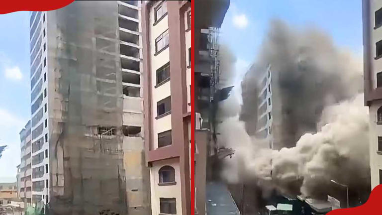 Video captures exact moment 18-storey Eastleigh building collapses as ...