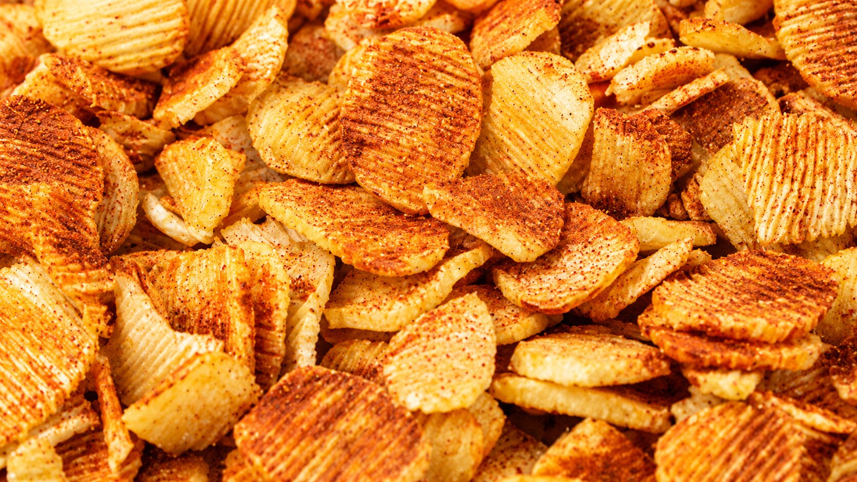 Spicy accordion potato chips fry recipe cooked in village