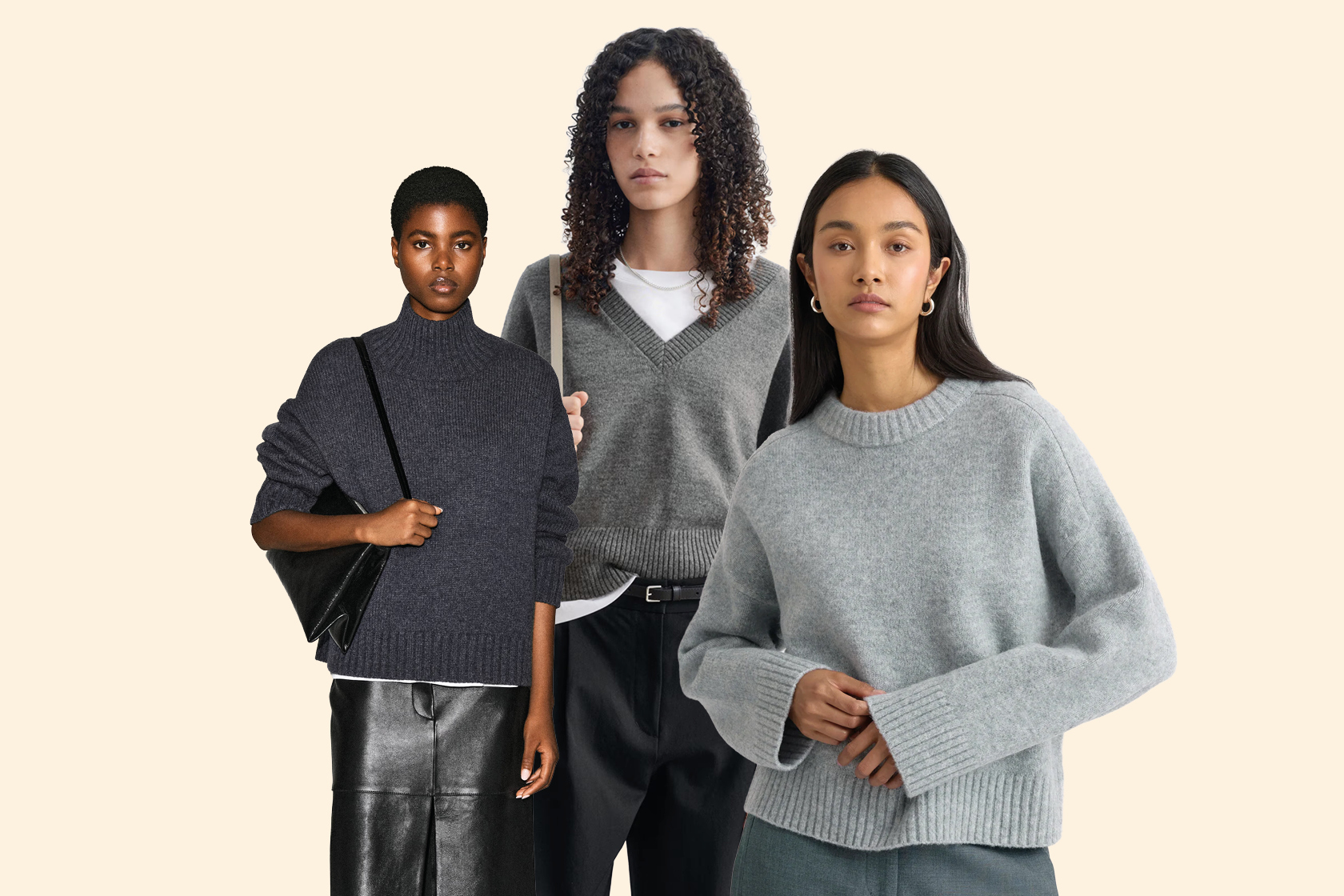 9 chic grey sweaters that are smart enough to wear to the office