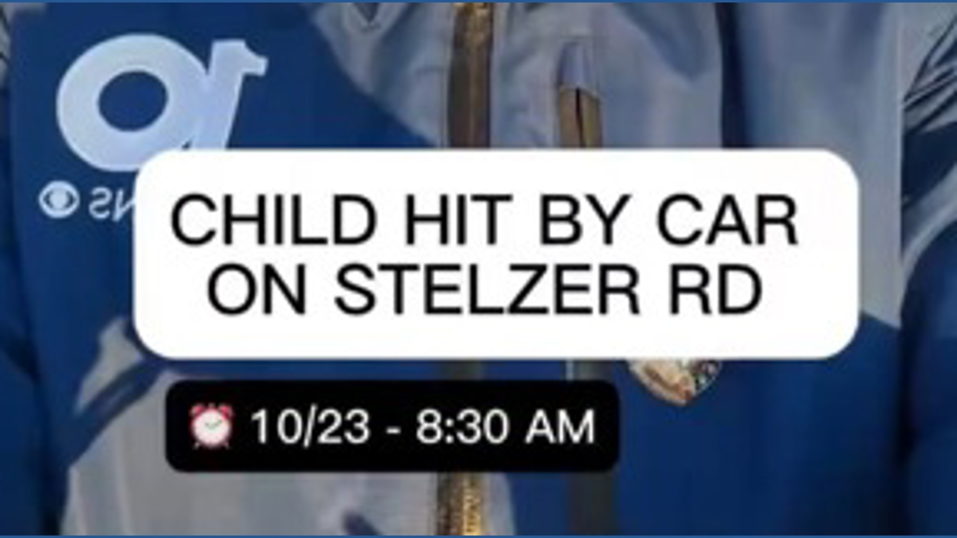 Breaking: A child was hit by a car off Stelzer Road, per Columbus police