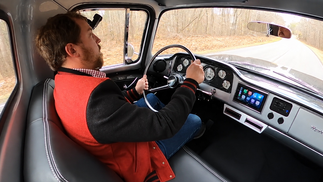 Stunning classic GMC C1000 truck interior upgraded with seamless modern ...