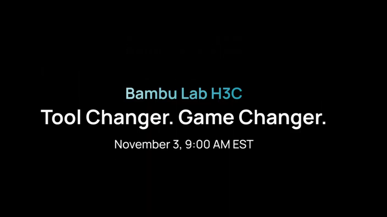 Bambu Lab teases its mysterious H3C tool changer 3D printer