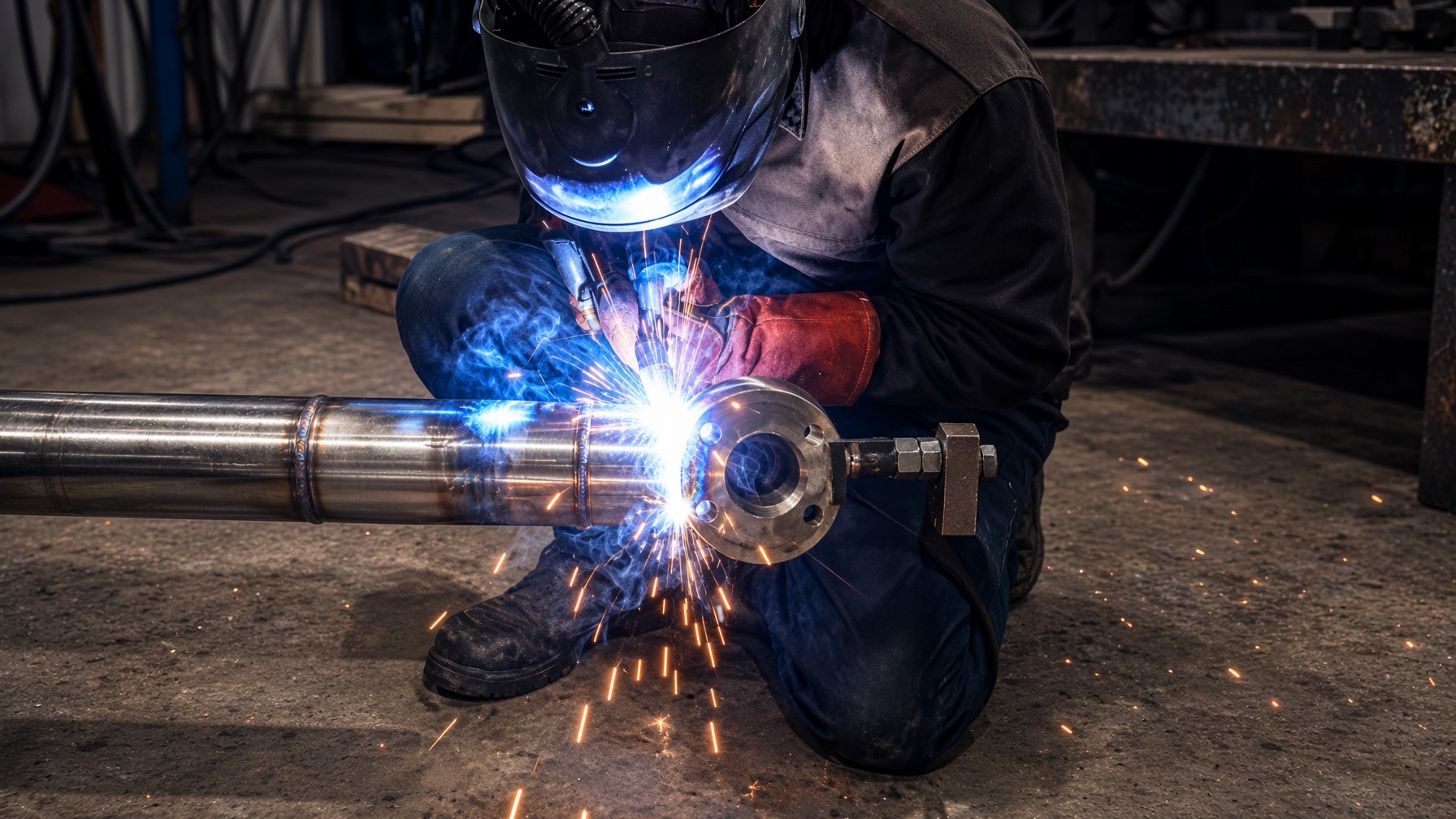 Turning steel into a dozer cylinder rod