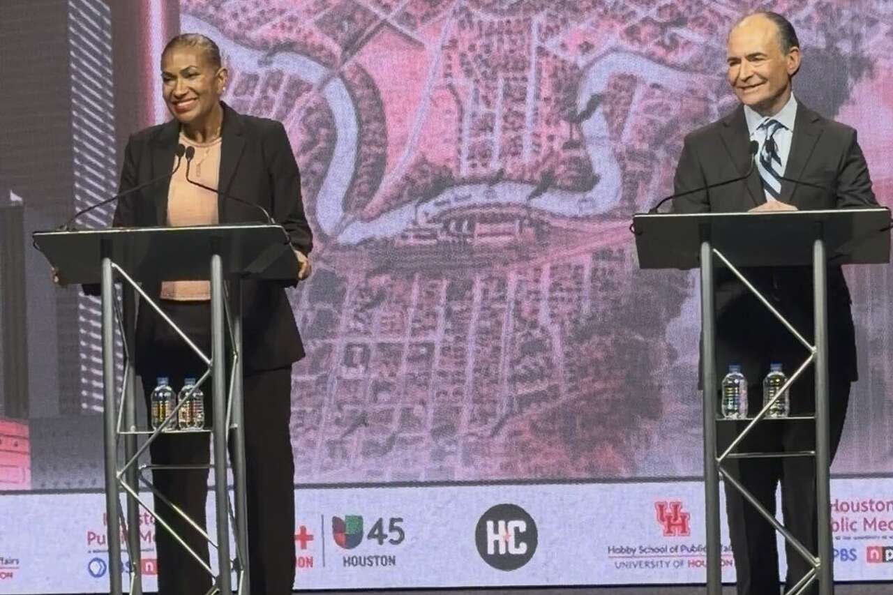 Sanchez ends Harris County judge debate with jab at Plummer's dental record