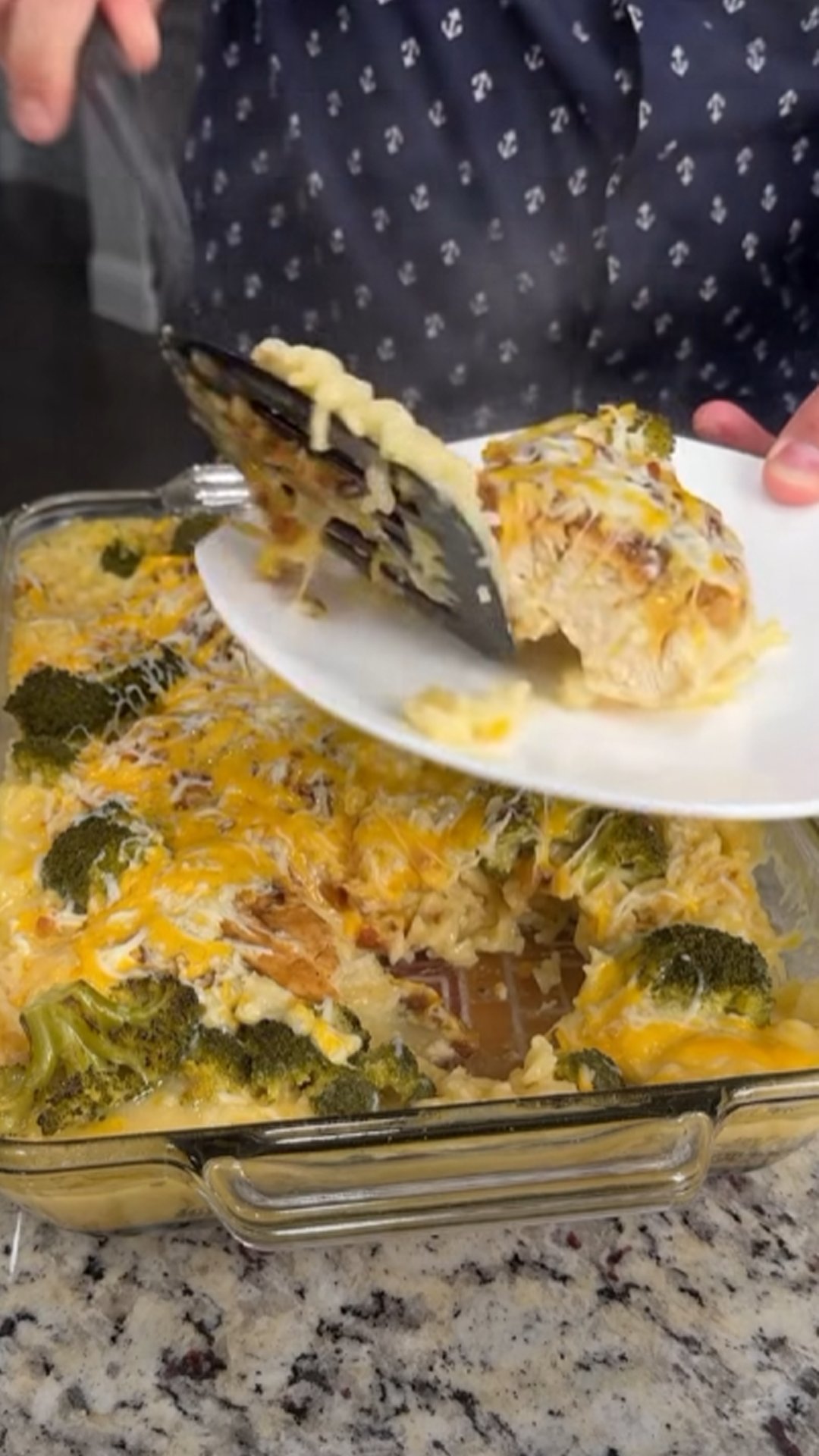 Dump and bake cheesy chicken and rice