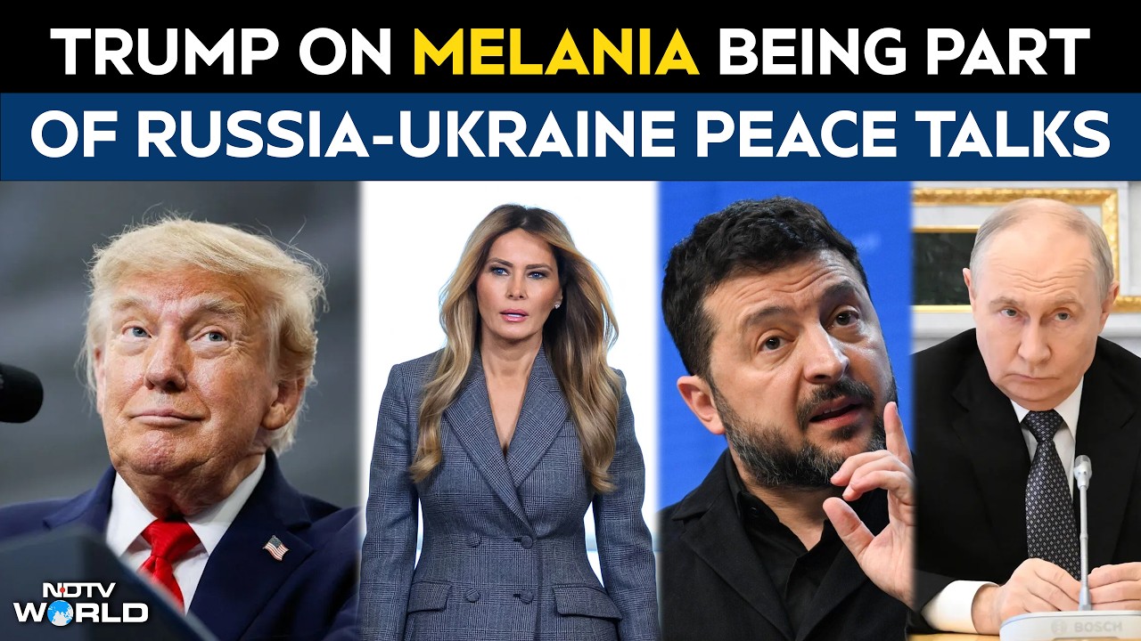 Trump on whether the first lady will join Russia-Ukraine peace talks