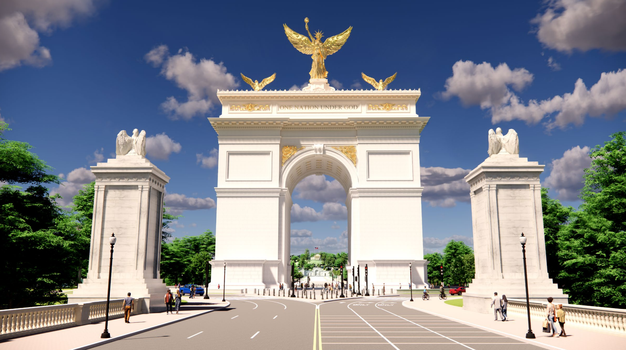 Construction on Trump's proposed DC arch could begin soon