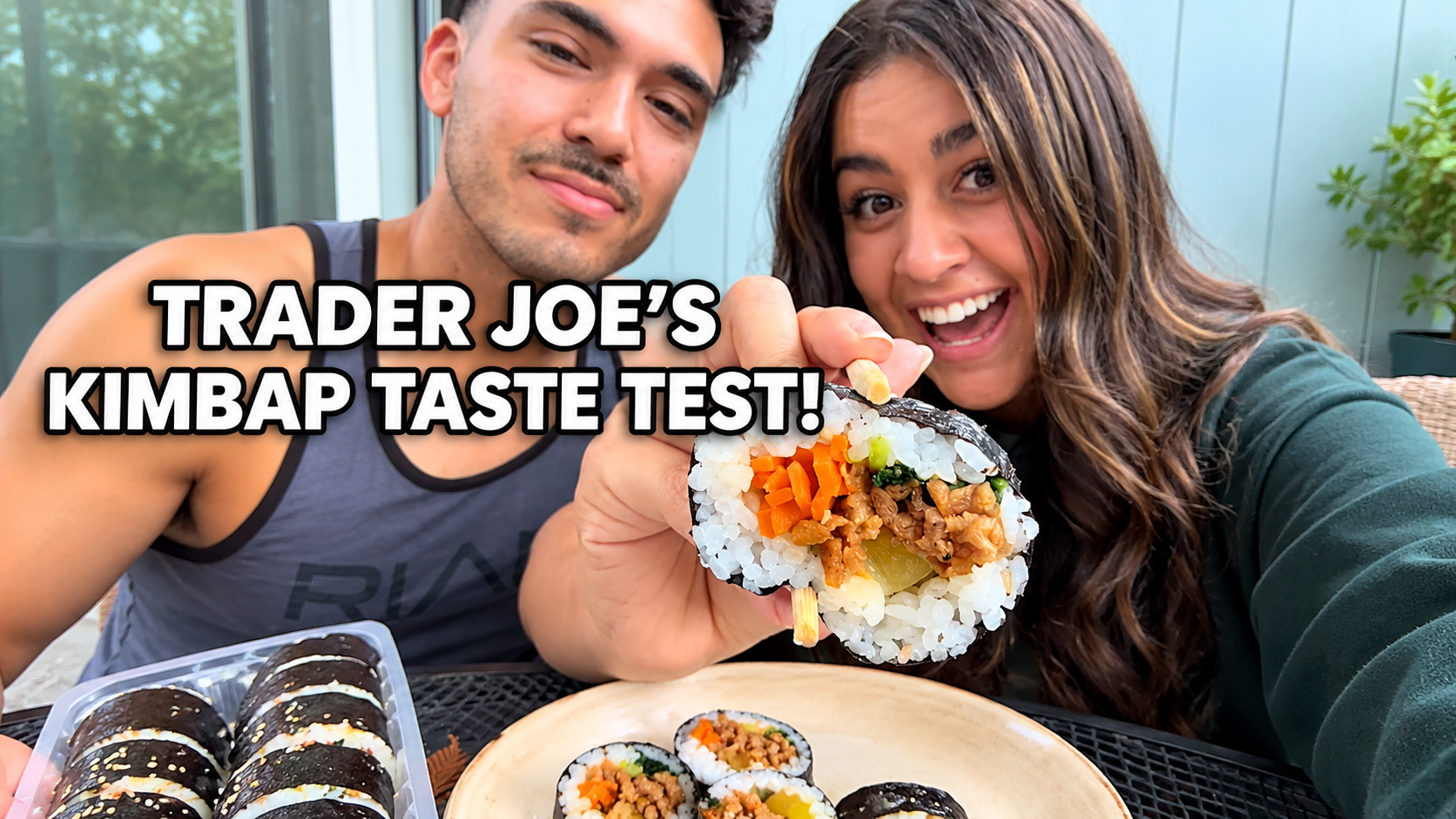 Trader Joe's kimbap taste test and easy vegan recipe ideas