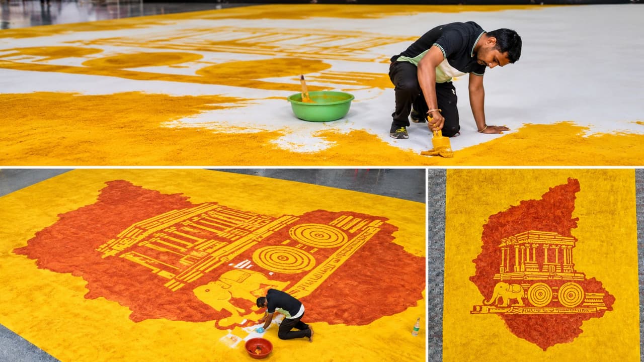 Guinness World Record: Karnataka artist Amar Kale creates giant ...
