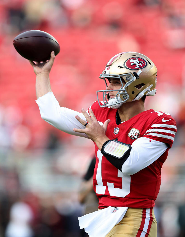 NFL predictions: The 49ers will rely on Brock Purdy to beat the Falcons