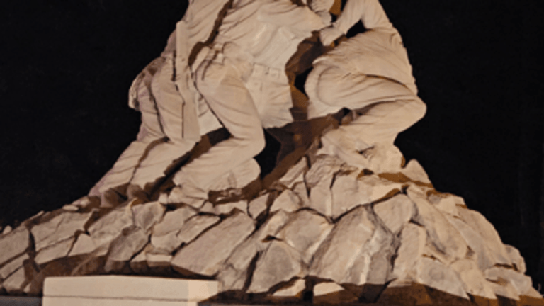 Man accused of beheading Quantico Iwo Jima statue in US illegally