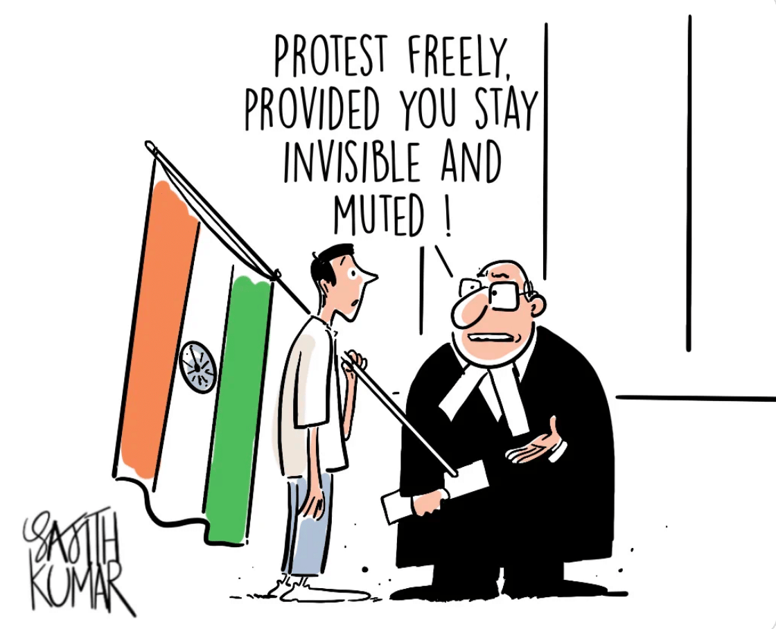 Silenced protest