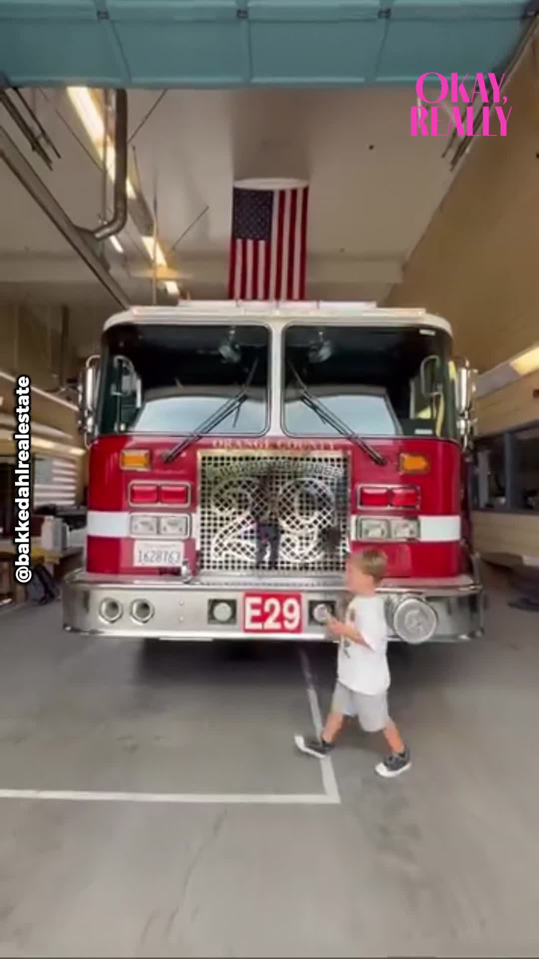 California firefighters have a special visitor at the station