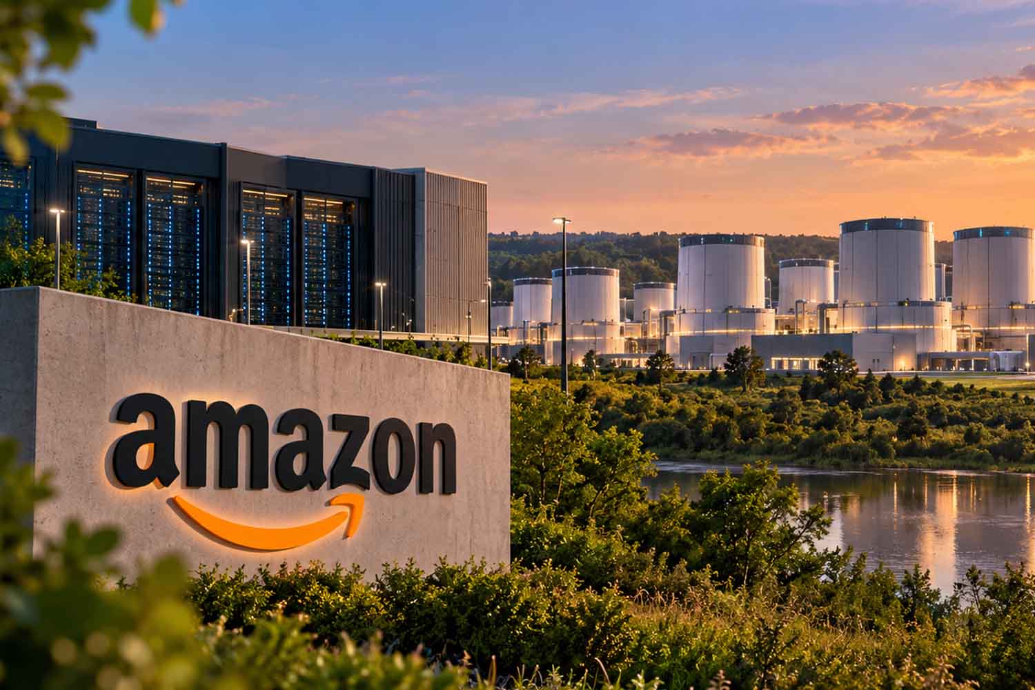 Amazon sta per costruire 12 mini reattori nucleari da 960 MW per far ...