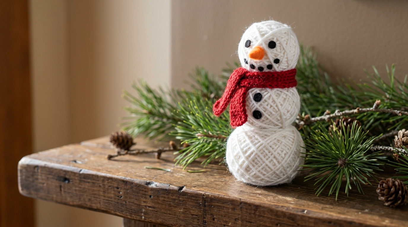 Yarn ball Christmas decor: 13 cozy ideas that look like a boutique window