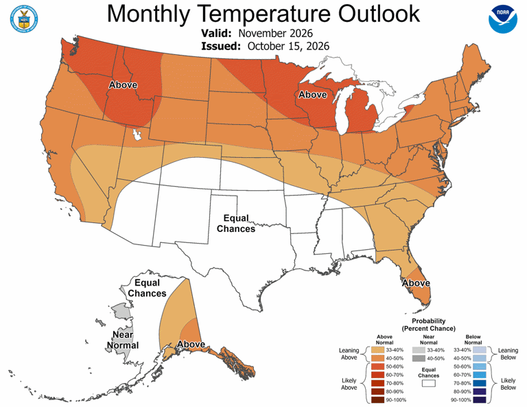 Old Farmer’s Almanac predicts Thanksgiving weather in Illinois for 2026