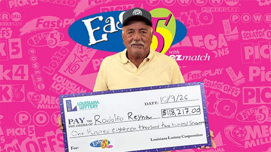 Texas man wins over $85,000 in Louisiana Easy 5 lottery