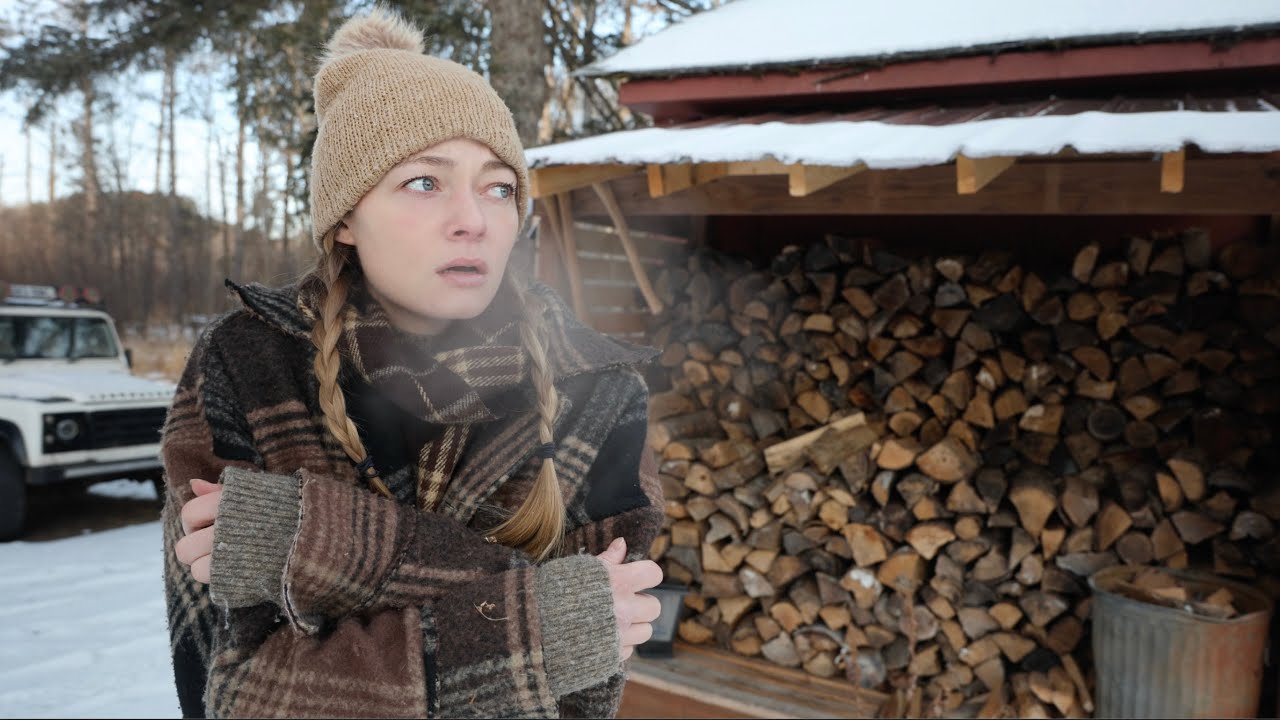 it's -29c degrees | living alone in the woods