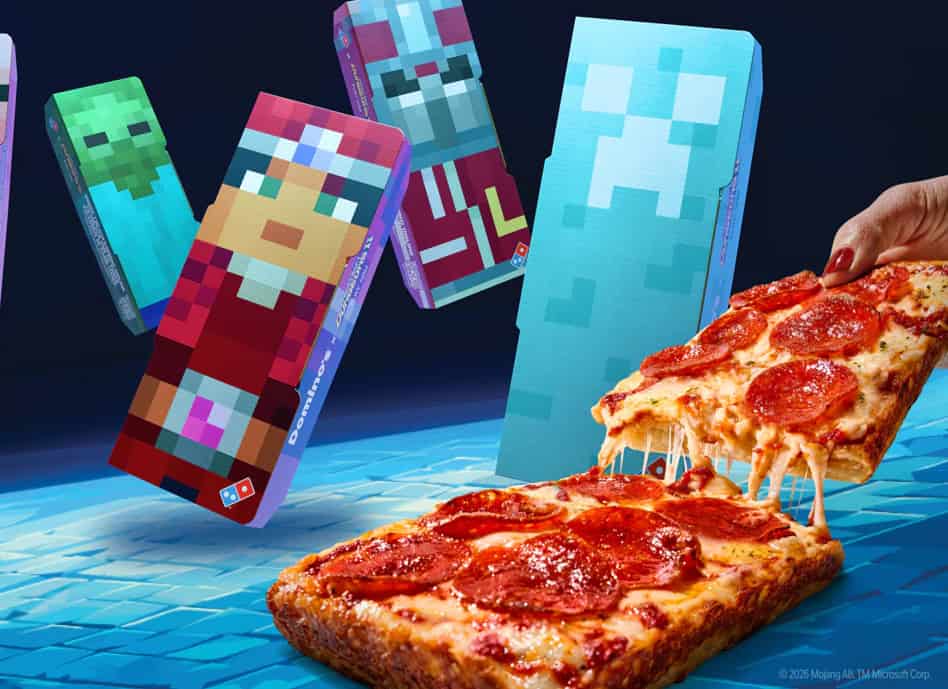 Domino’s rolls out square pizzas in new Minecraft partnership