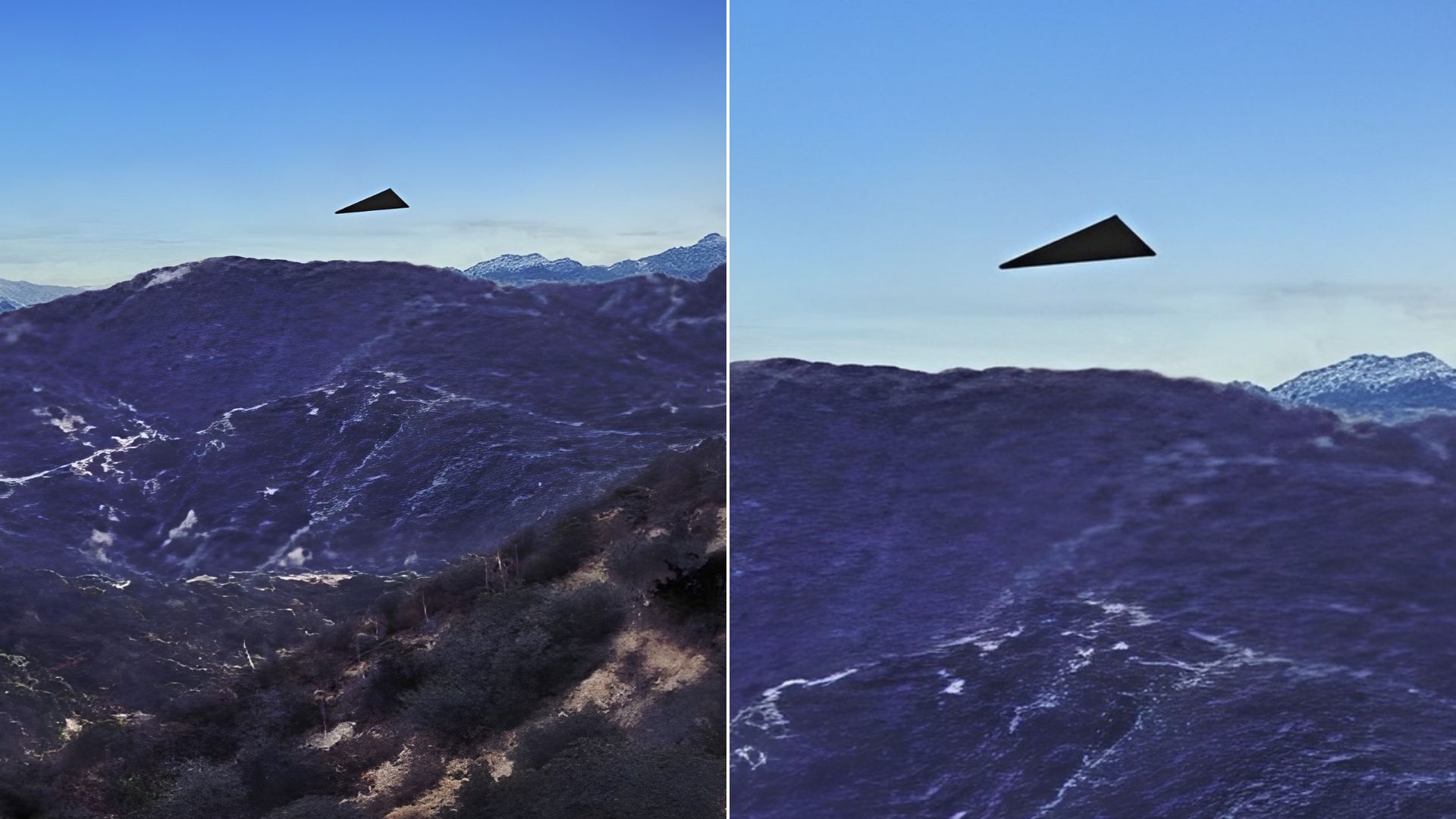 UFO files detail 1,800 mph black triangle near US military sites with ...