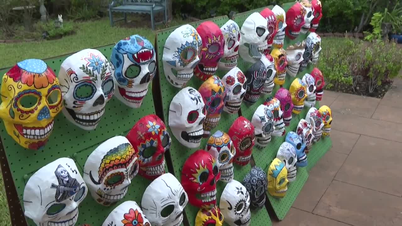 Corpus Christi artist has hand-crafted Día de los Muertos masks for 18 ...