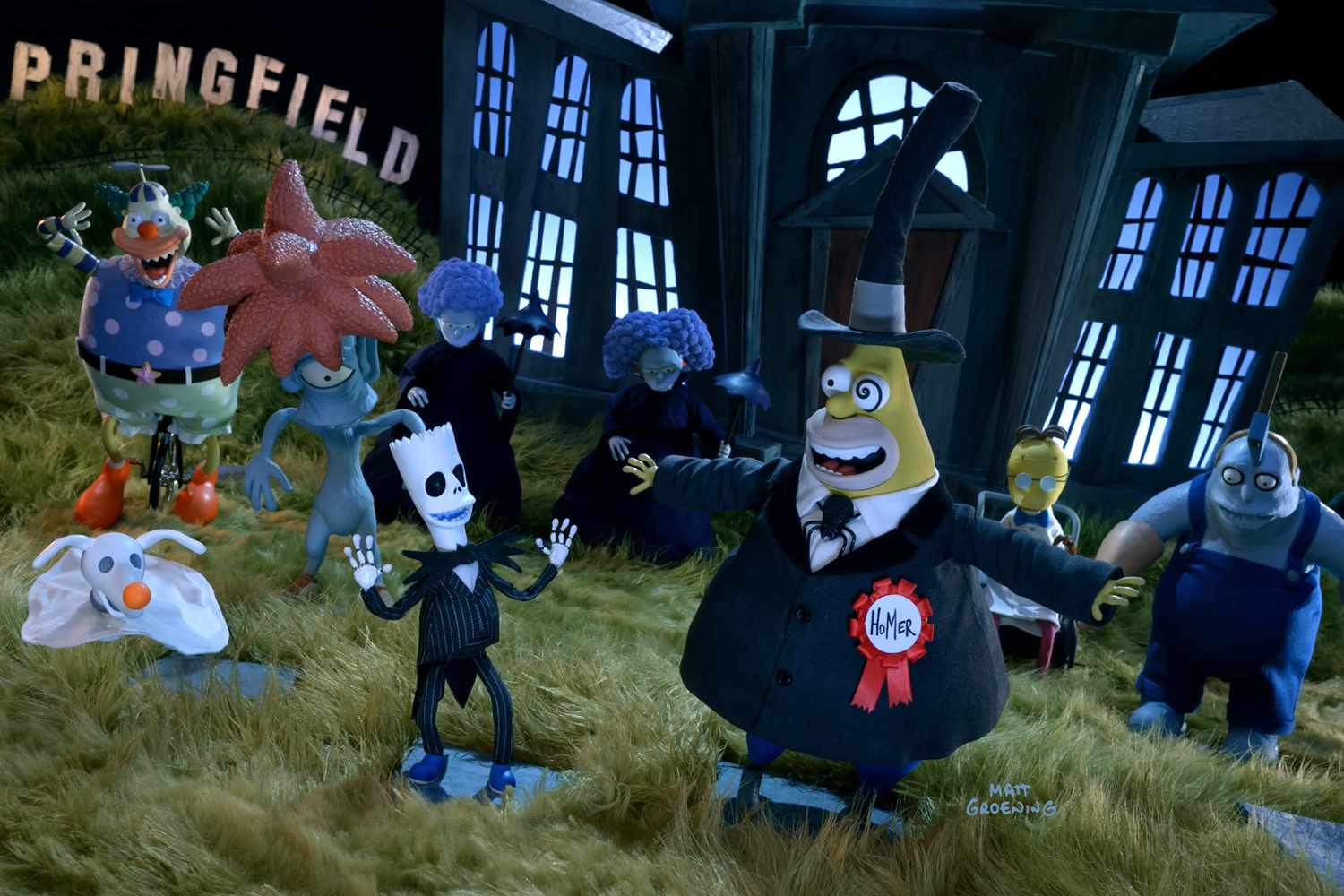 Watch The Simpsons' spooky stop-motion Nightmare Before Christmas ...
