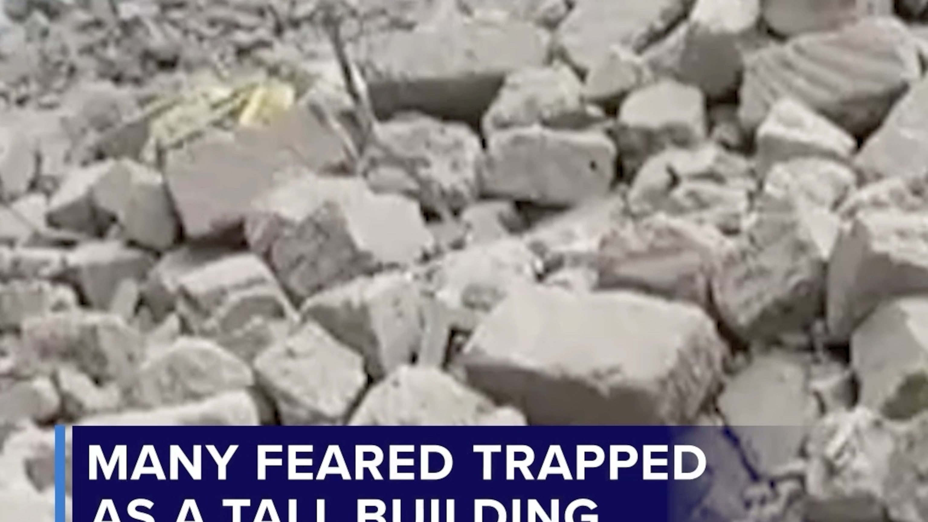 Many feared trapped as a tall building collapses in Kenya