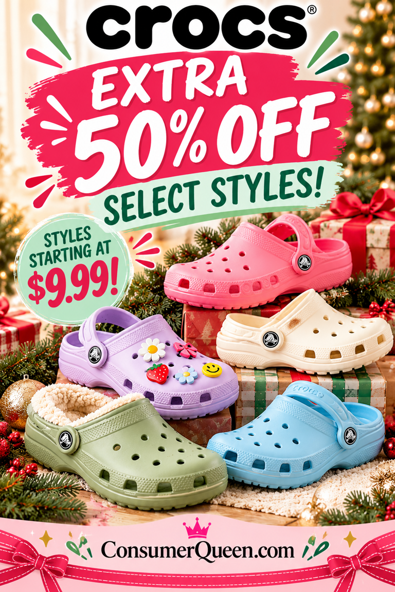 Crocs clearance deals: Extra 50% off select styles!